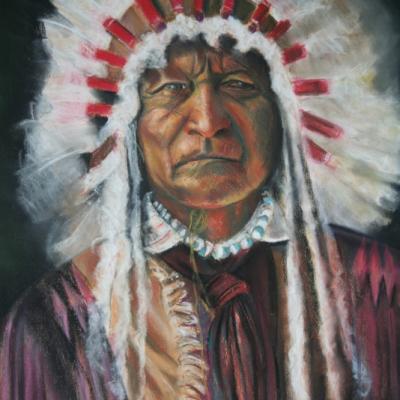 portraits de chefs Amérindiens